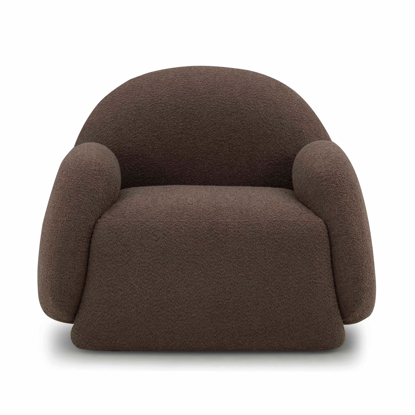 Marius Contract-Grade Boucle Accent Chair - Brown