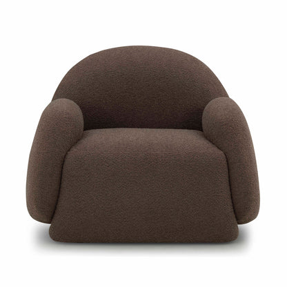 Marius Contract-Grade Boucle Accent Chair - Brown