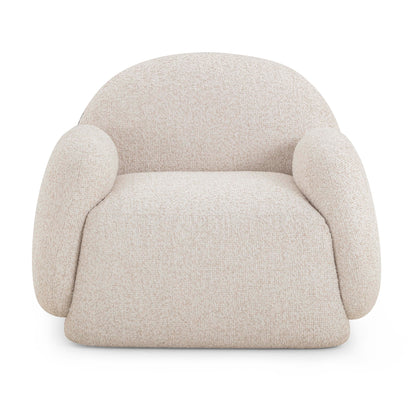 Marius Contract-Grade Boucle Accent Chair - Cream