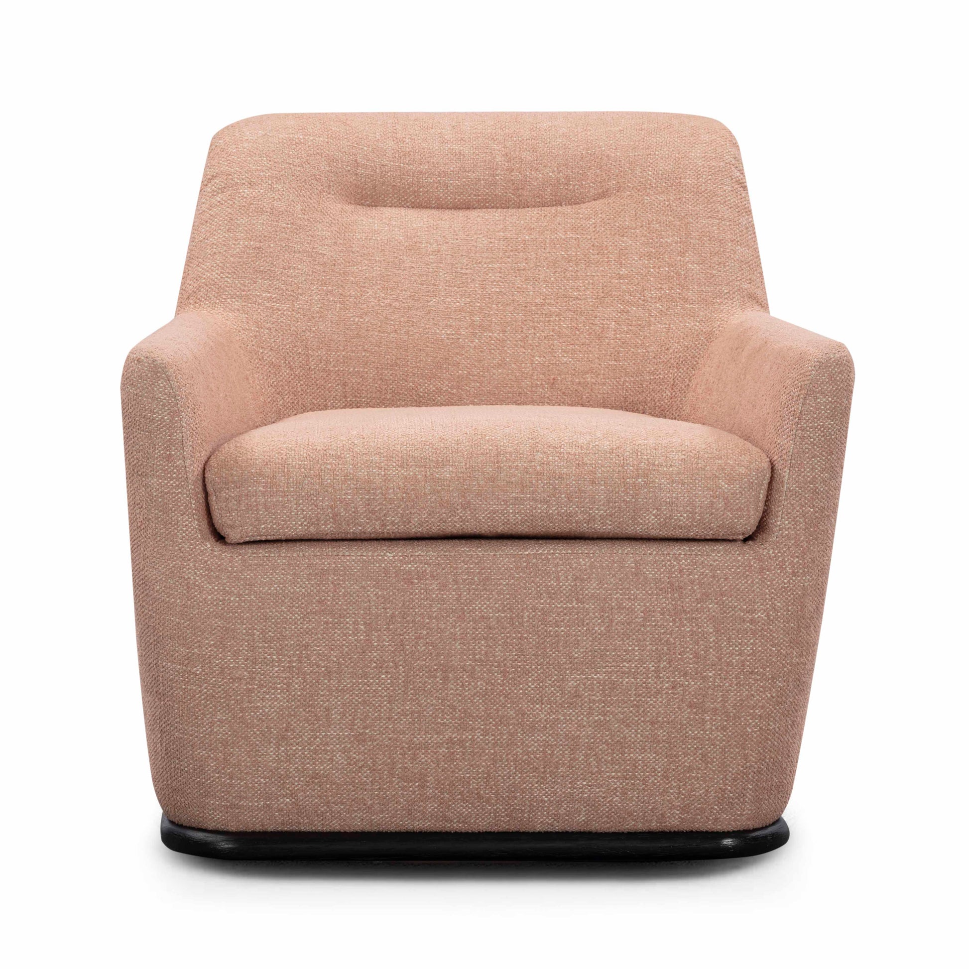 Mado Peach Textured Contract-Grade Fabric Swivel Accent Chair - Default Variant