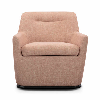 Mado Peach Textured Contract-Grade Fabric Swivel Accent Chair - Default Variant
