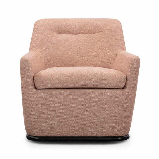Mado Peach Textured Contract-Grade Fabric Swivel Accent Chair - Default Variant