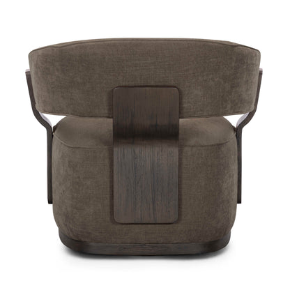 Madison Linen Performance Chenille Swivel Accent Chair