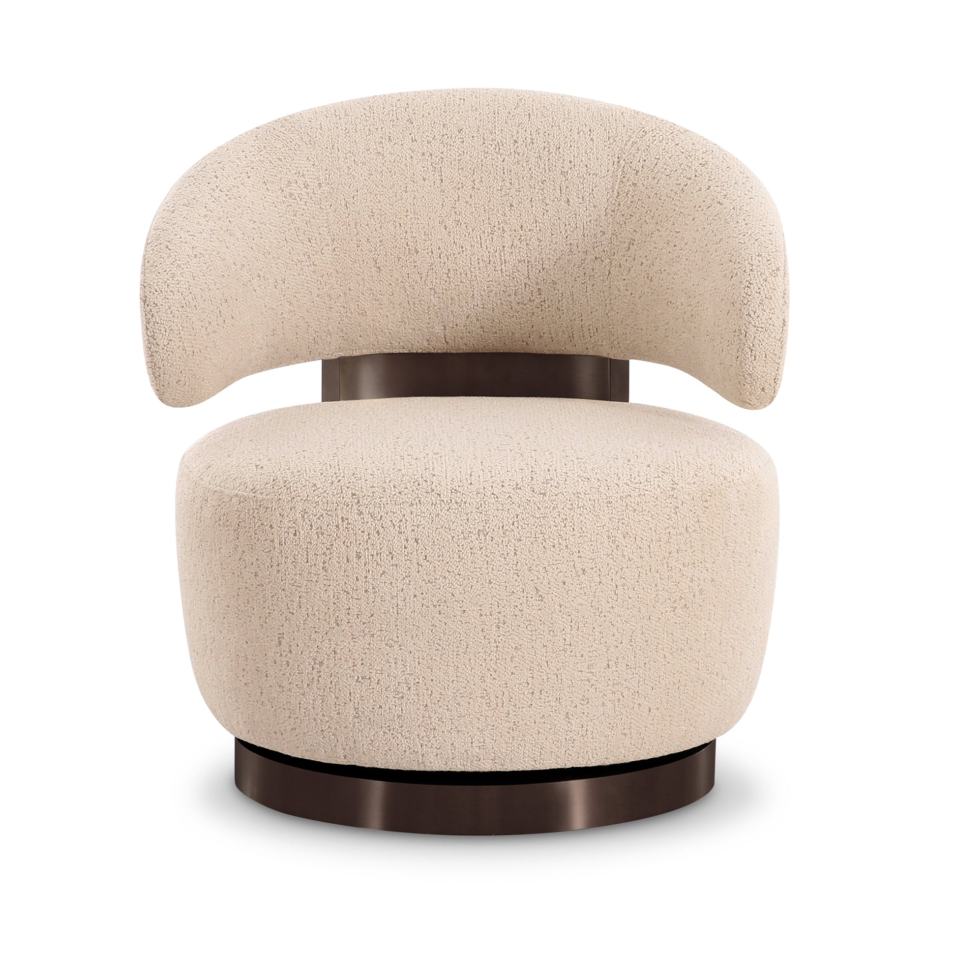 Austin Cream Performance Boucle Swivel Accent Chair - Default Variant