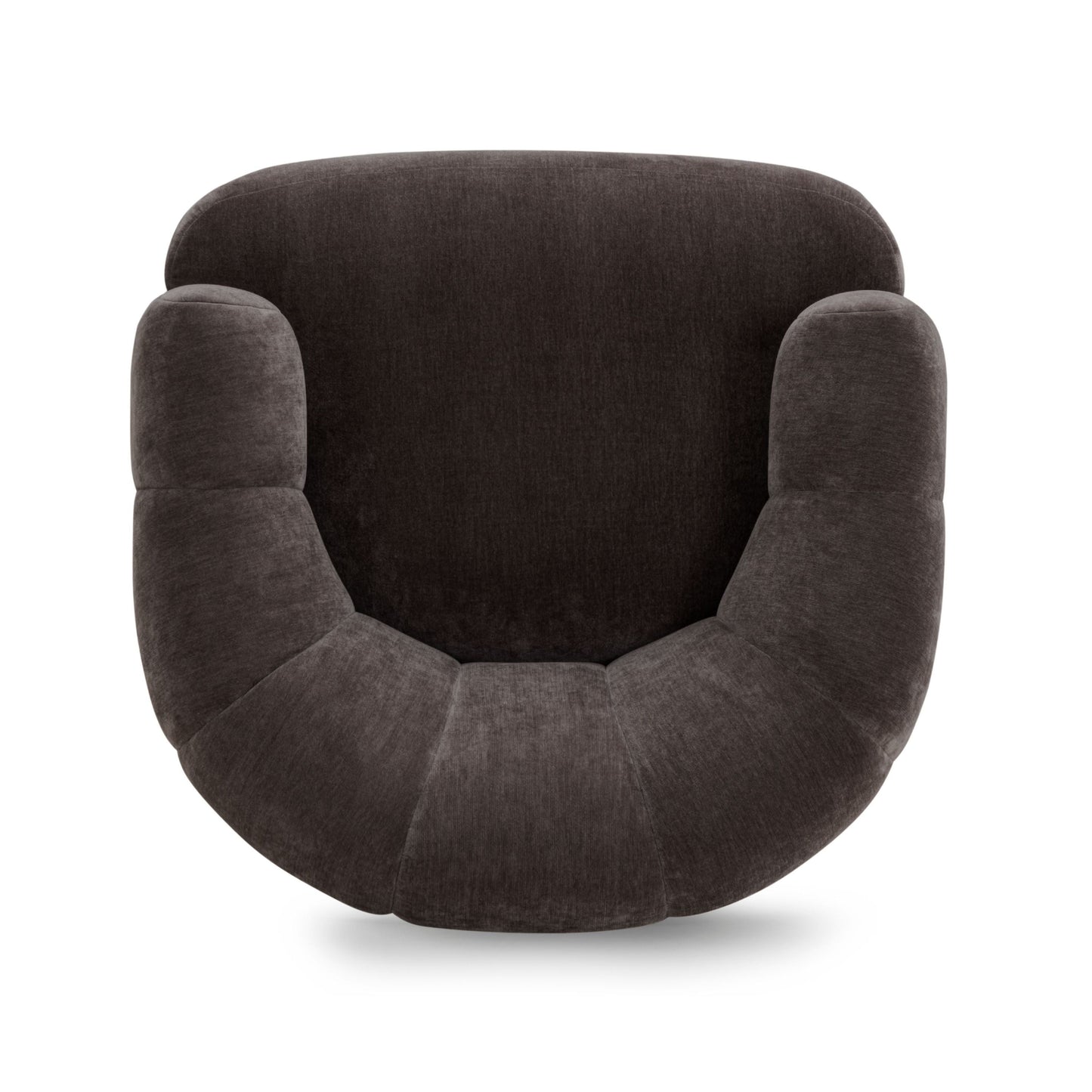Jasmine Upcycled Contract-Grade Basketweave Fabric Swivel Accent Chair