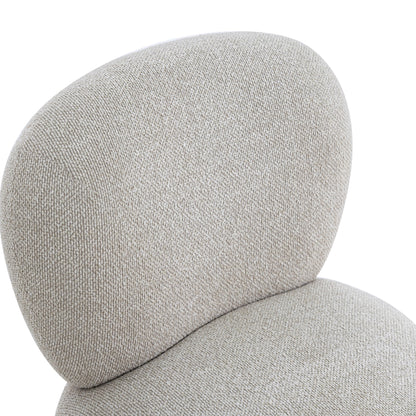 Pucker Warm Grey Performance Boucle Accent Chair