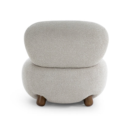 Pucker Warm Grey Performance Boucle Accent Chair
