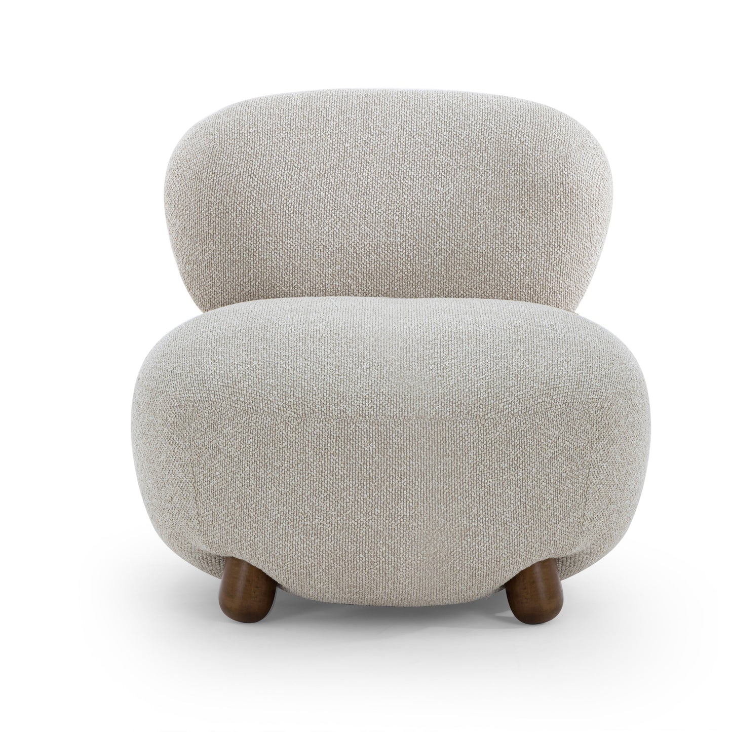 Pucker Warm Grey Performance Boucle Accent Chair - Default Variant