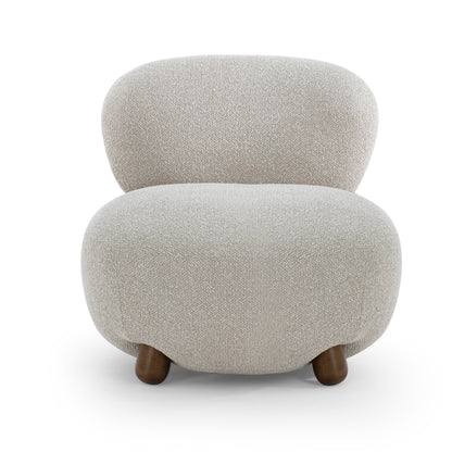 Pucker Warm Grey Performance Boucle Accent Chair - Default Variant