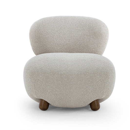 Pucker Warm Grey Performance Boucle Accent Chair - Default Variant