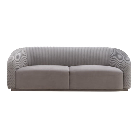 Yara 90.6" Pleated Performance Velvet Sofa by Inspire Me! Home Decor