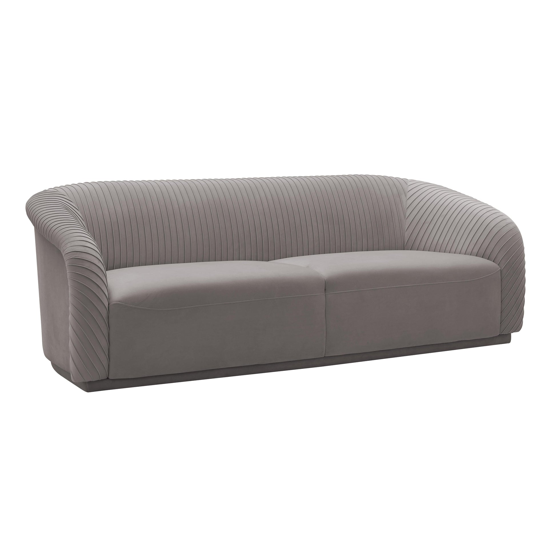 Yara 90.6" Pleated Performance Velvet Sofa by Inspire Me! Home Decor