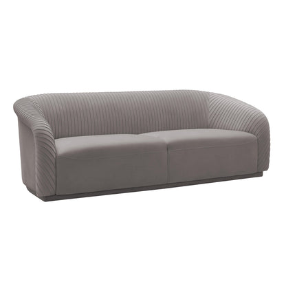 Yara 90.6" Pleated Performance Velvet Sofa by Inspire Me! Home Decor