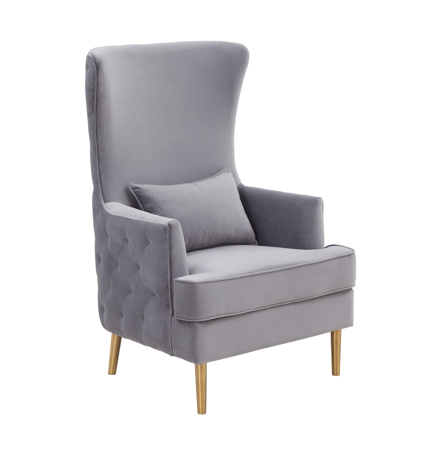 Alina Performance Velvet Tall Tufted Back Chair