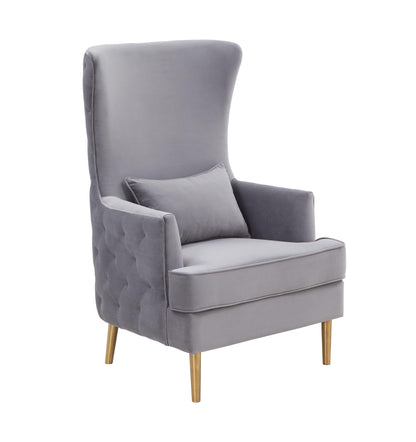 Alina Performance Velvet Tall Tufted Back Chair
