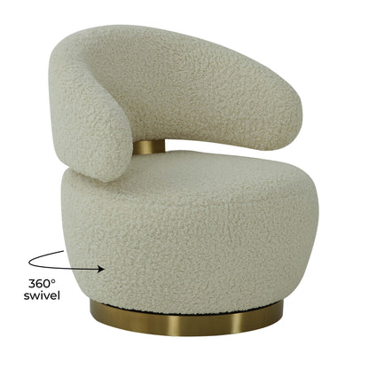 Austin Performance Fabric Swivel Accent Chair