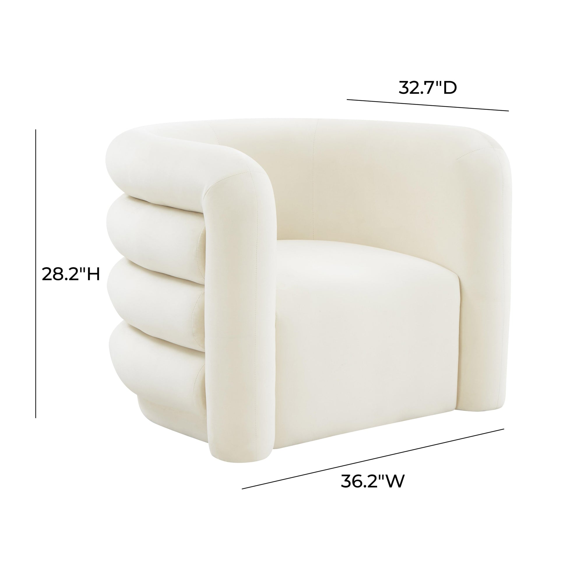 Curves Performance Velvet Lounge Chair