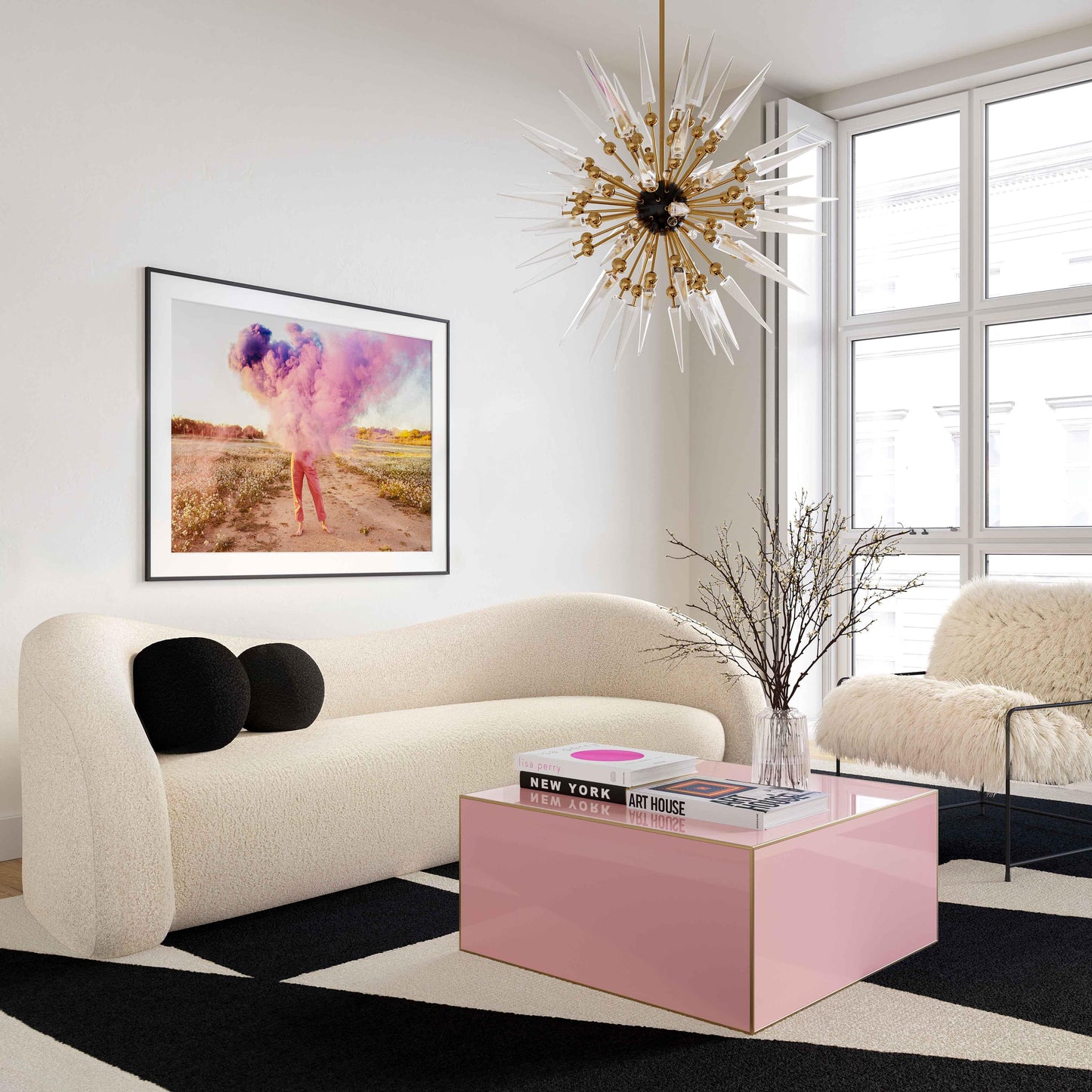 Kimi Genuine Sheepskin Accent Chair