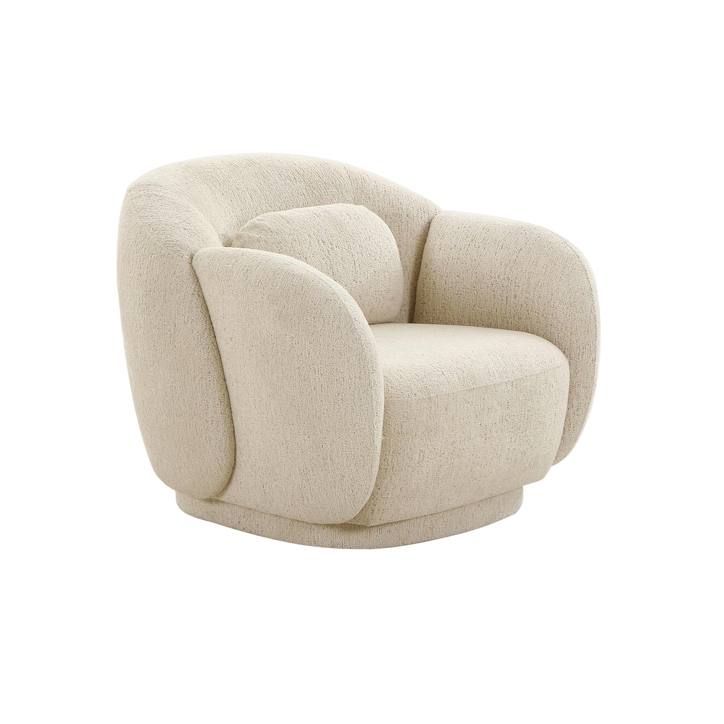 Misty Performance Boucle Accent Chair - Cream