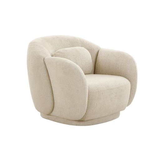 Misty Performance Boucle Accent Chair - Cream