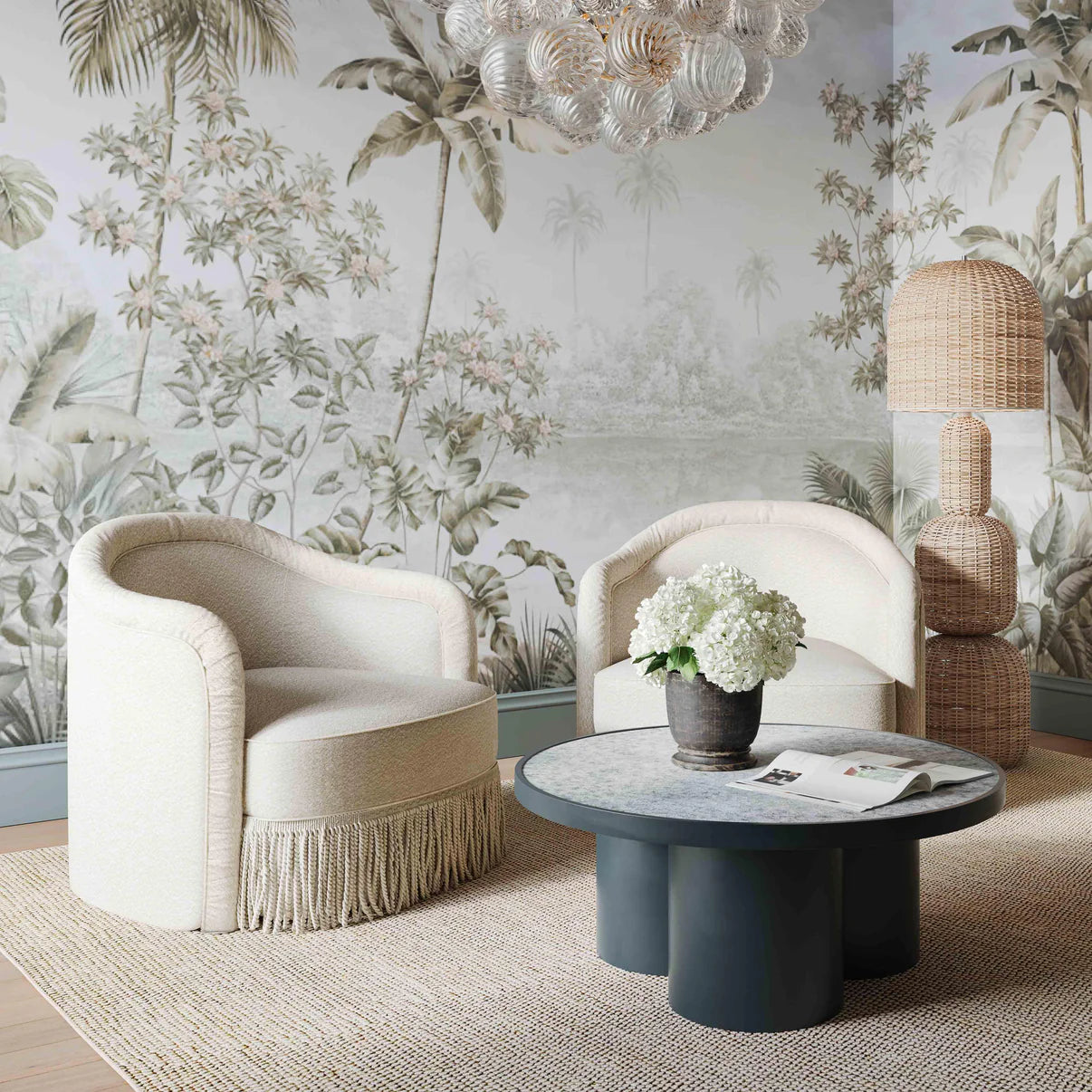 Pamela Cream Performance Boucle  Accent Chair