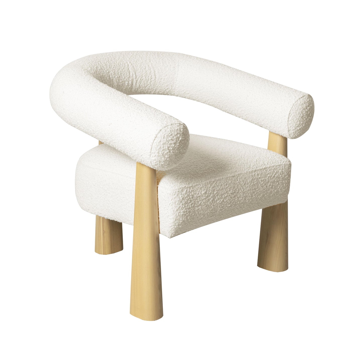 Spara Performance Boucle Accent Chair - Cream