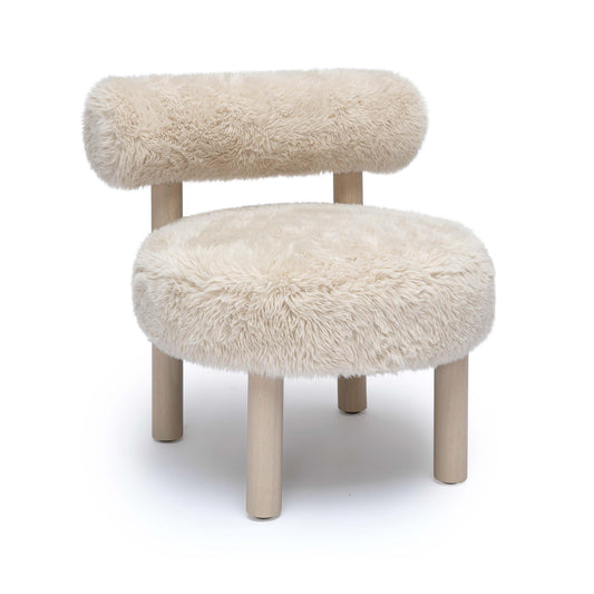 Carmel Contract-Grade Vegan Shearling Accent Chair