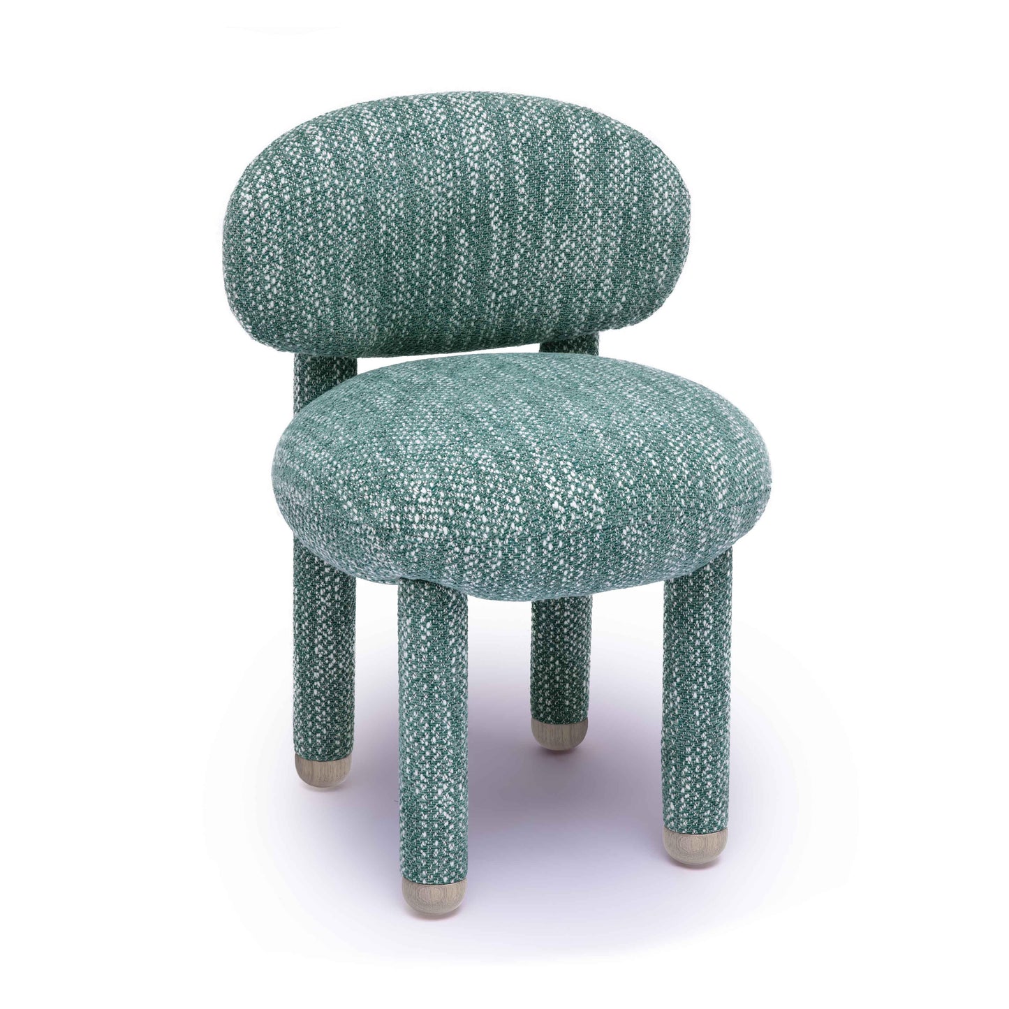 Manu Nubby Performance Fabric Side Chair - Teal