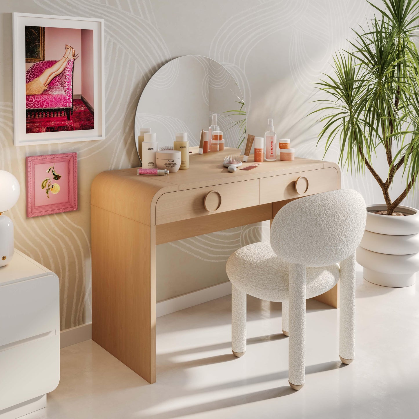 Manu Nubby Performance Fabric Side Chair