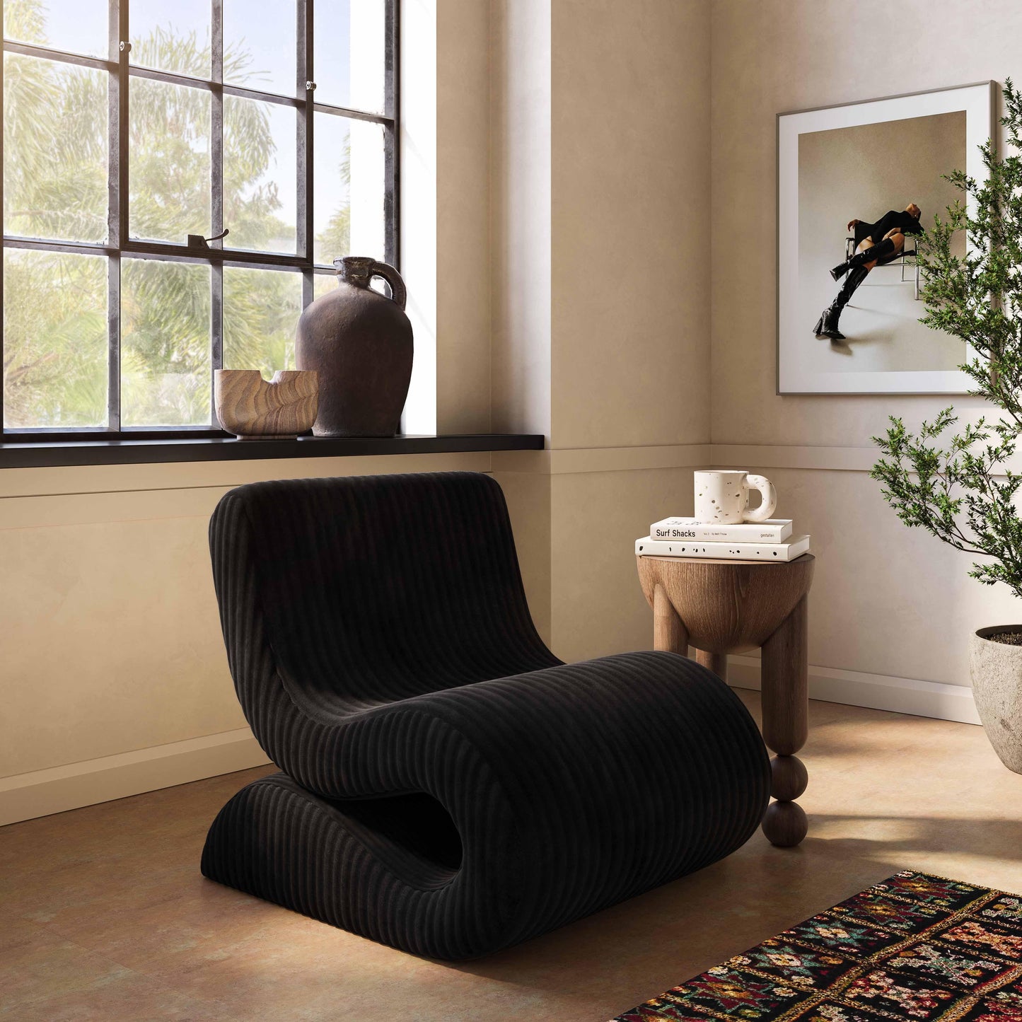 Senna Performance Oversized Corduroy Accent Chair