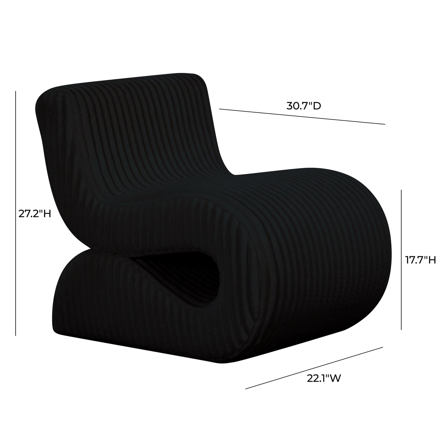 Senna Performance Oversized Corduroy Accent Chair