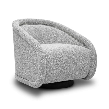 Rory Performance Boucle Swivel Accent Chair - Grey
