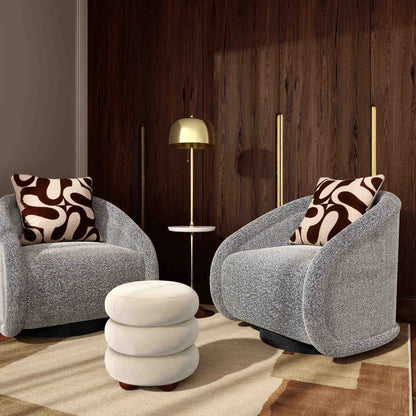 Rory Performance Boucle Swivel Accent Chair