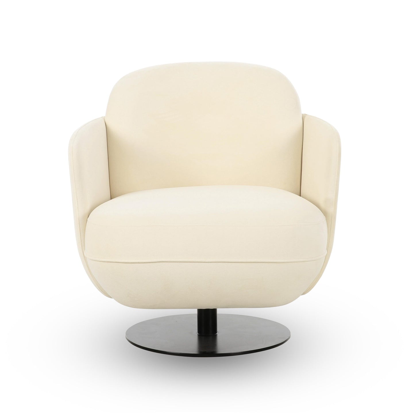 Solange Performance Velvet Swivel Accent Chair