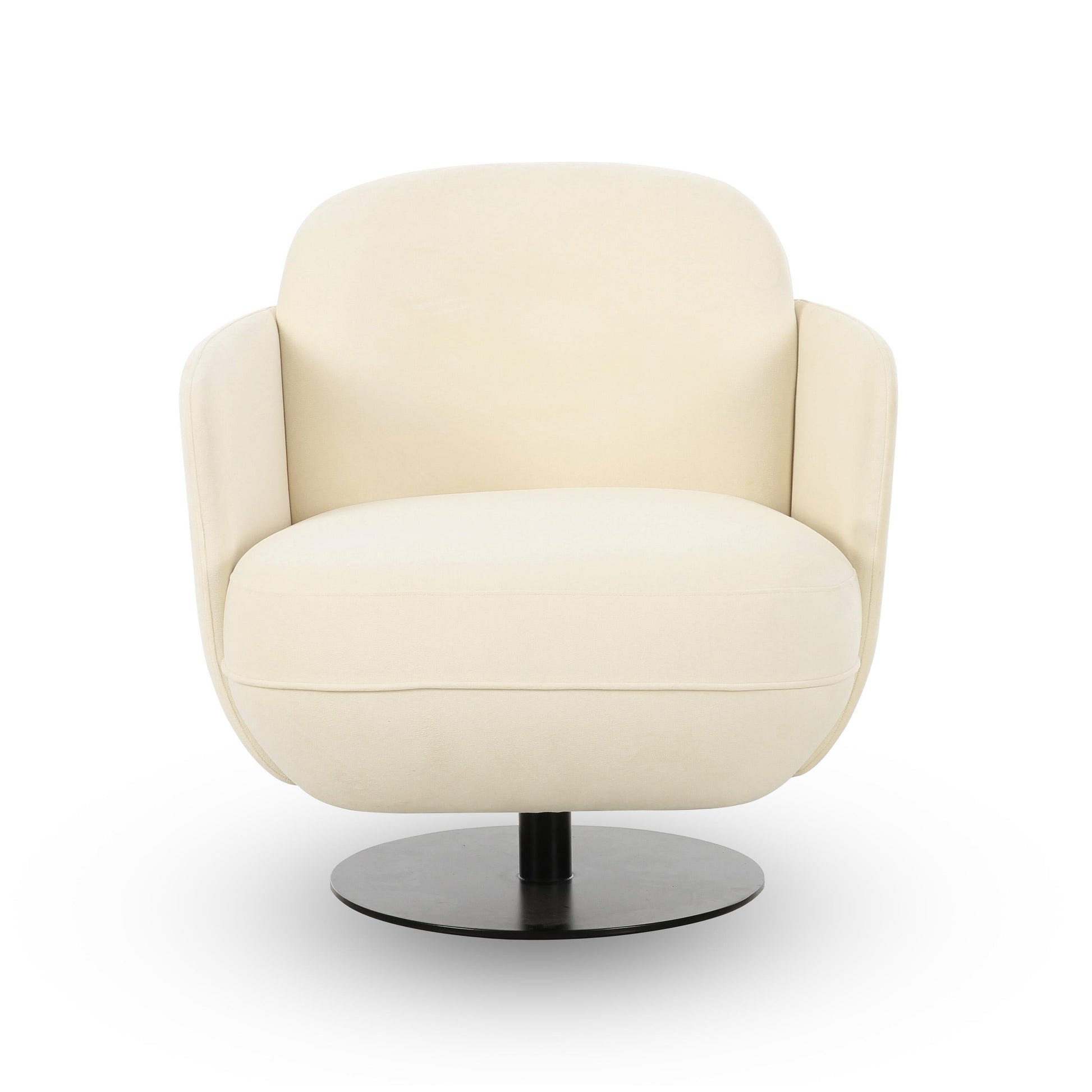 Solange Performance Velvet Swivel Accent Chair