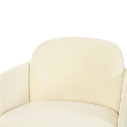 Solange Performance Velvet Swivel Accent Chair