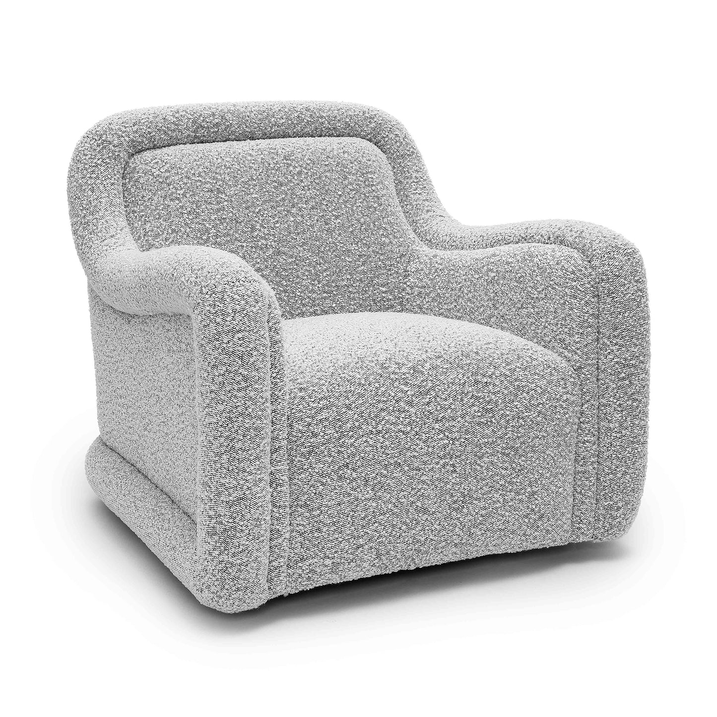 Charli Performance Boucle Swivel Chair - Grey