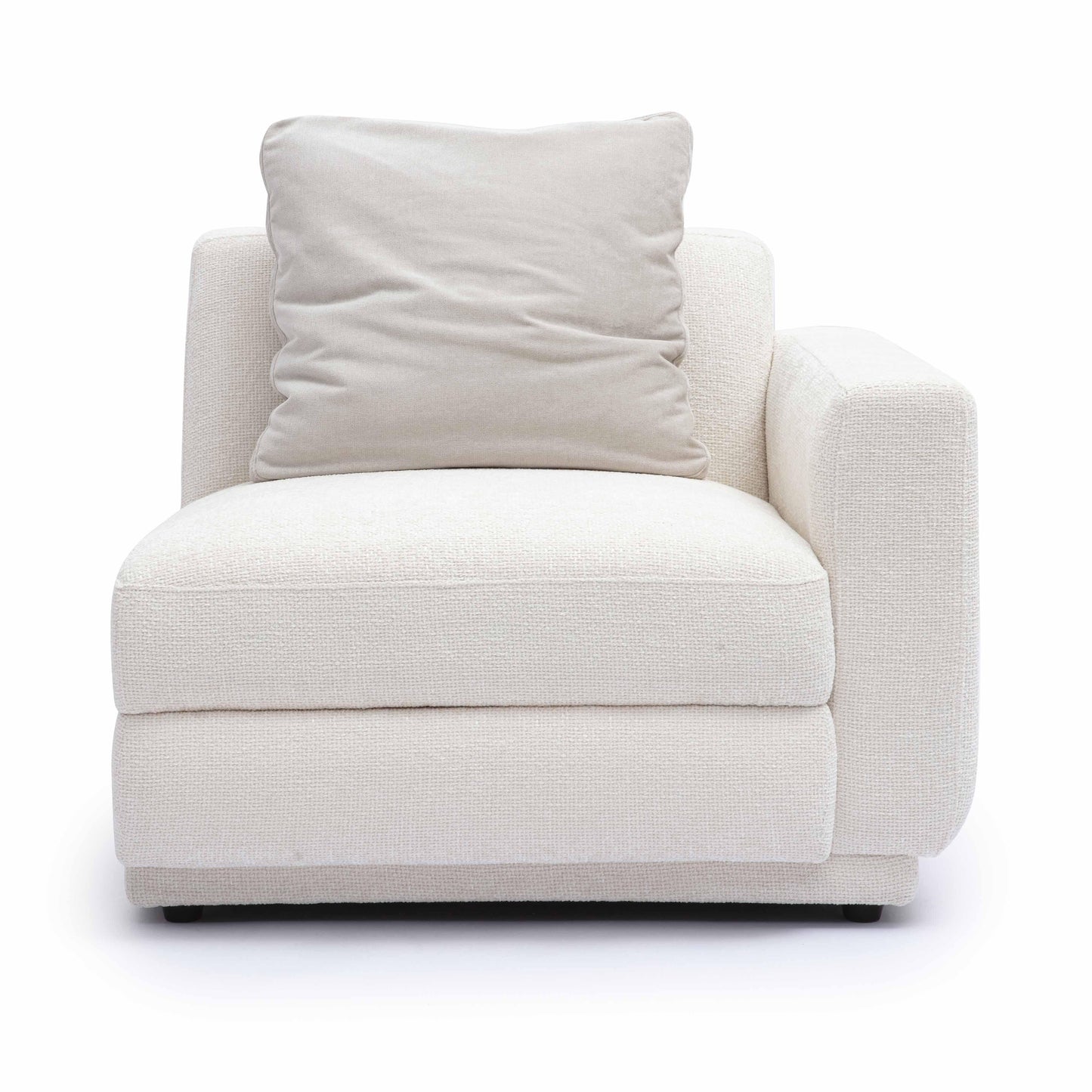 Perry Cream Performance Chenille Modular Corner Chair