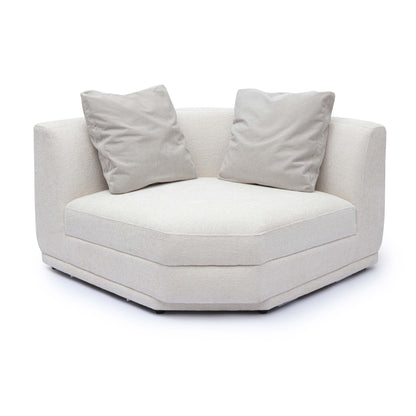 Perry Cream Performance Chenille Modular Wedge Corner Chair - Default Variant