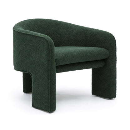 Marla Performance Boucle Accent Chair - Forest Green