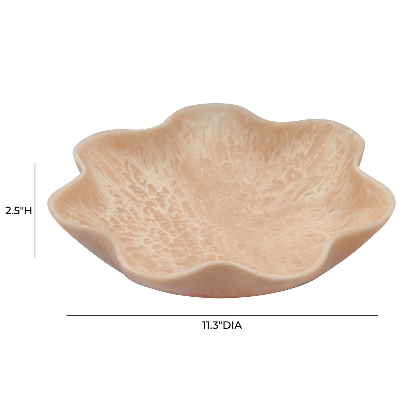 Mera Grapefruit Pink Resin Star Tray