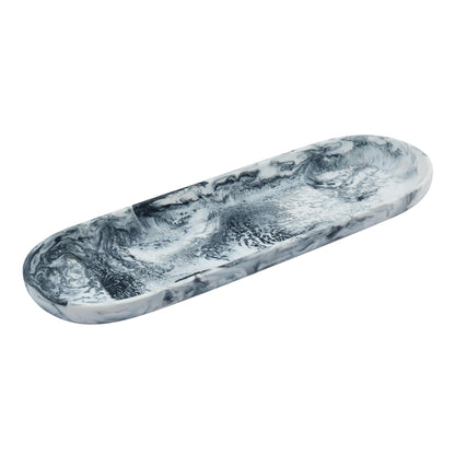 Mera Black &amp; White Long Resin Serving Platter - Default Variant