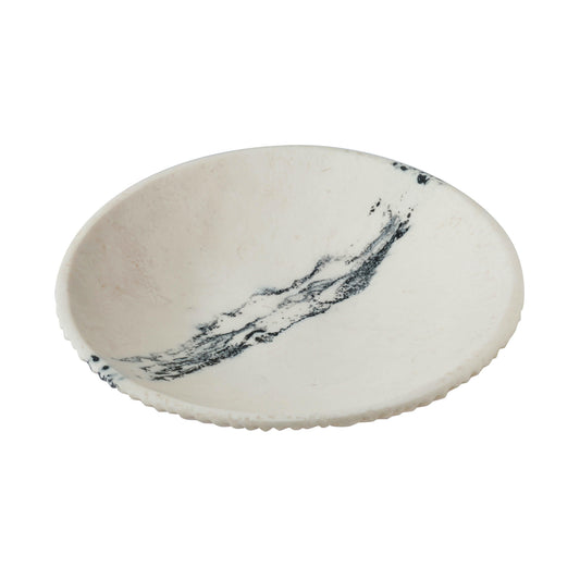 Ikani Black &amp; White Resin Serving Plate - Default Variant