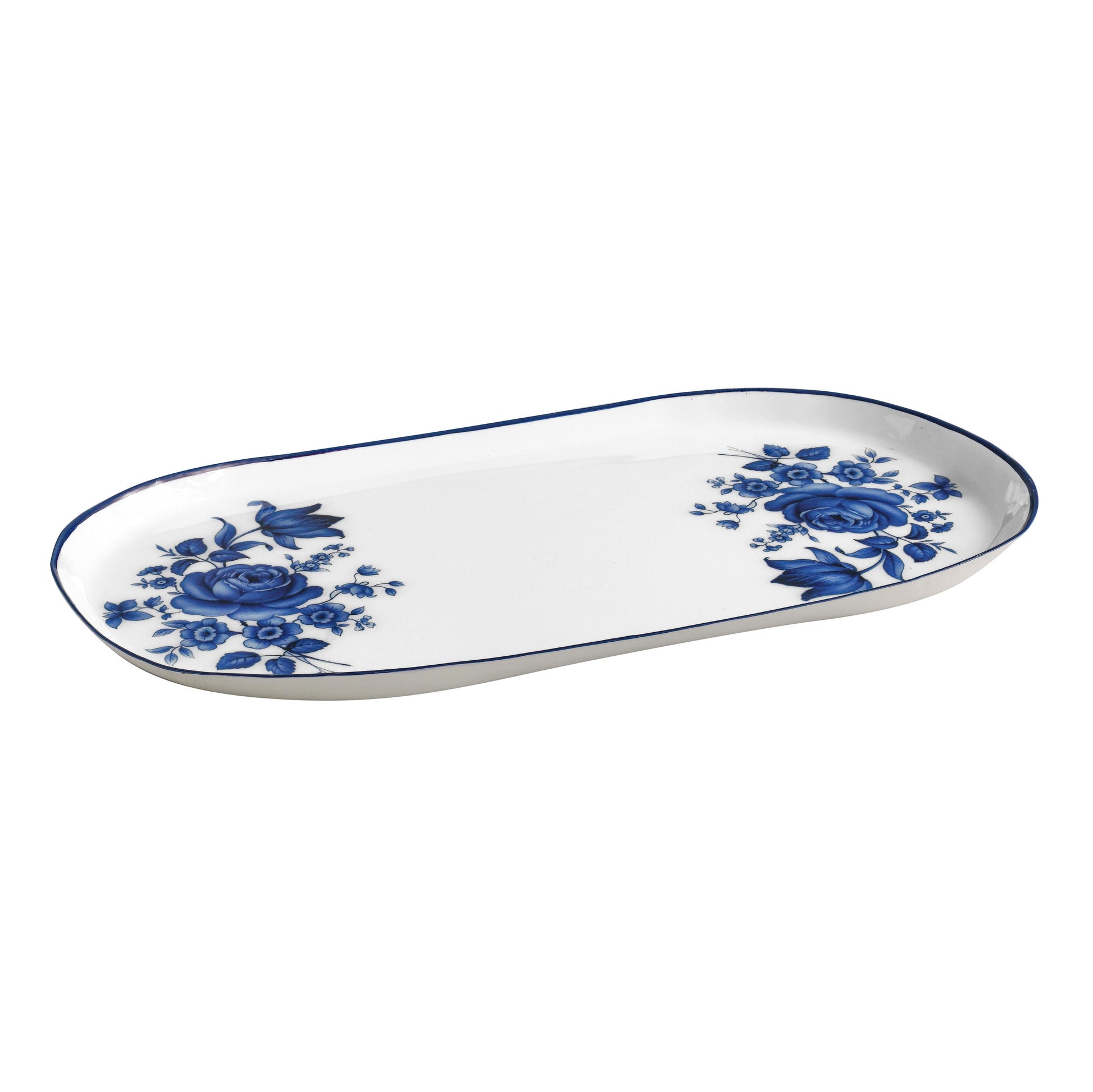 Cottage China Blue &amp; White Serving Tray - Default Variant