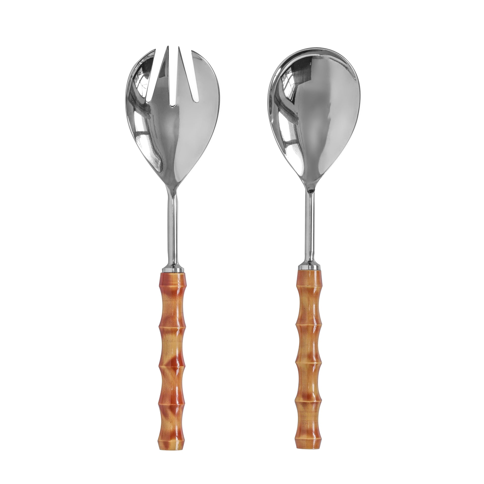 Bamboozled Stainless Steel Salad Serving Spoons - Set of 2 - Default Variant