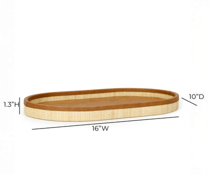 Hakiri Natural Raffia Contract-Grade Storage Tray