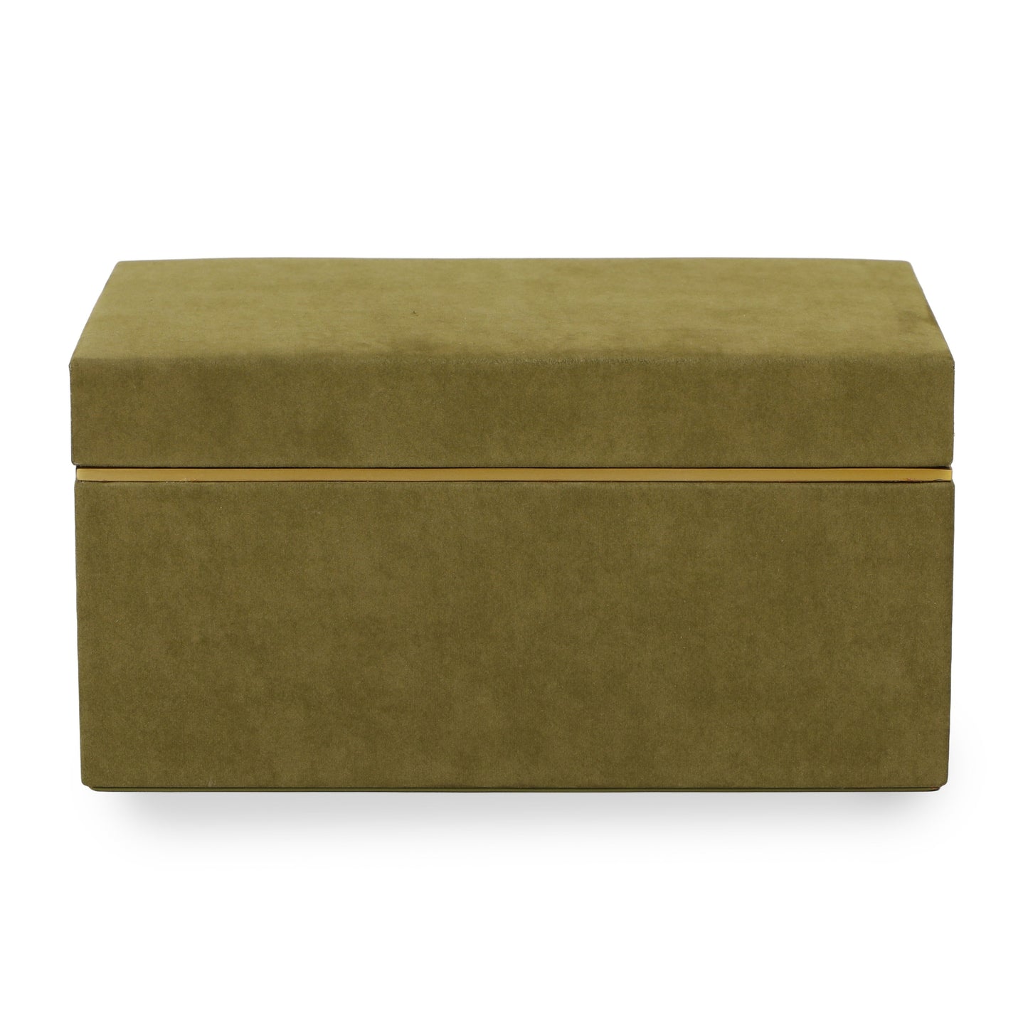 Pisa Green Vegan Suede Contract-Grade Storage Box - Default Variant