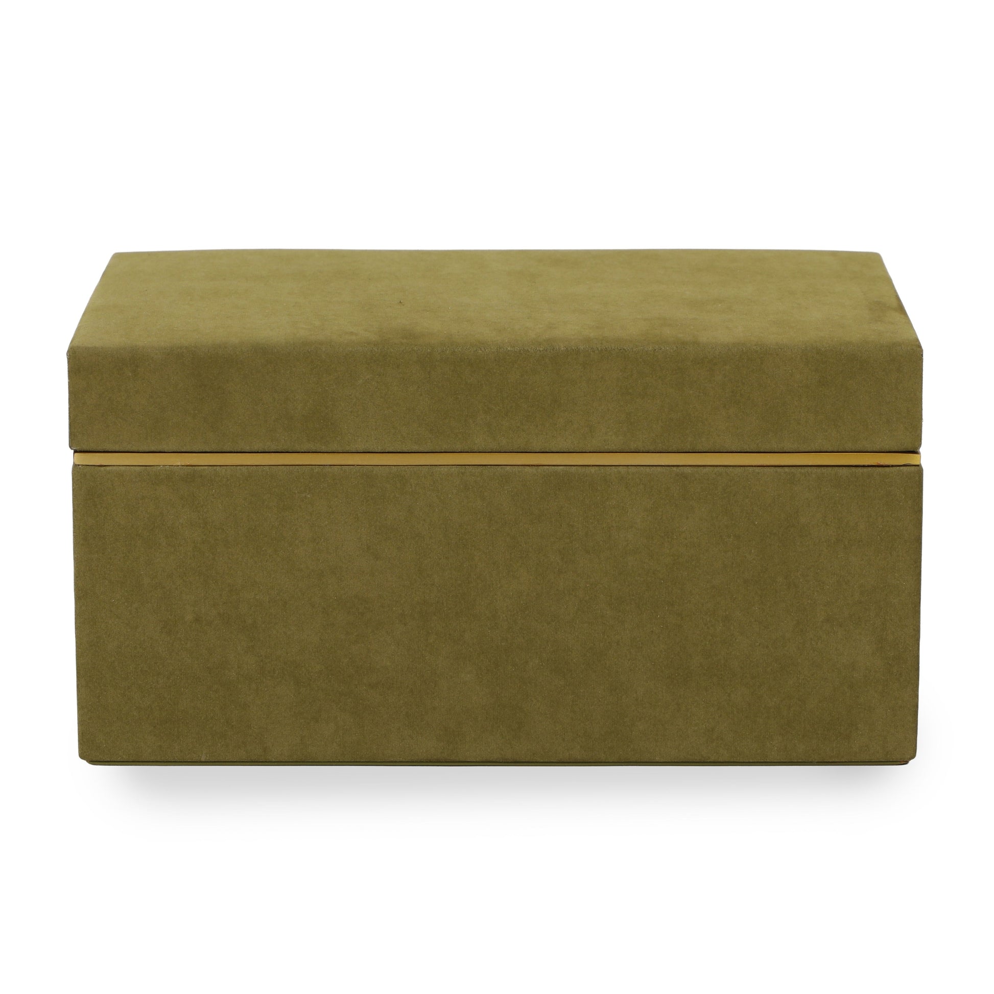 Pisa Green Vegan Suede Contract-Grade Storage Box - Default Variant