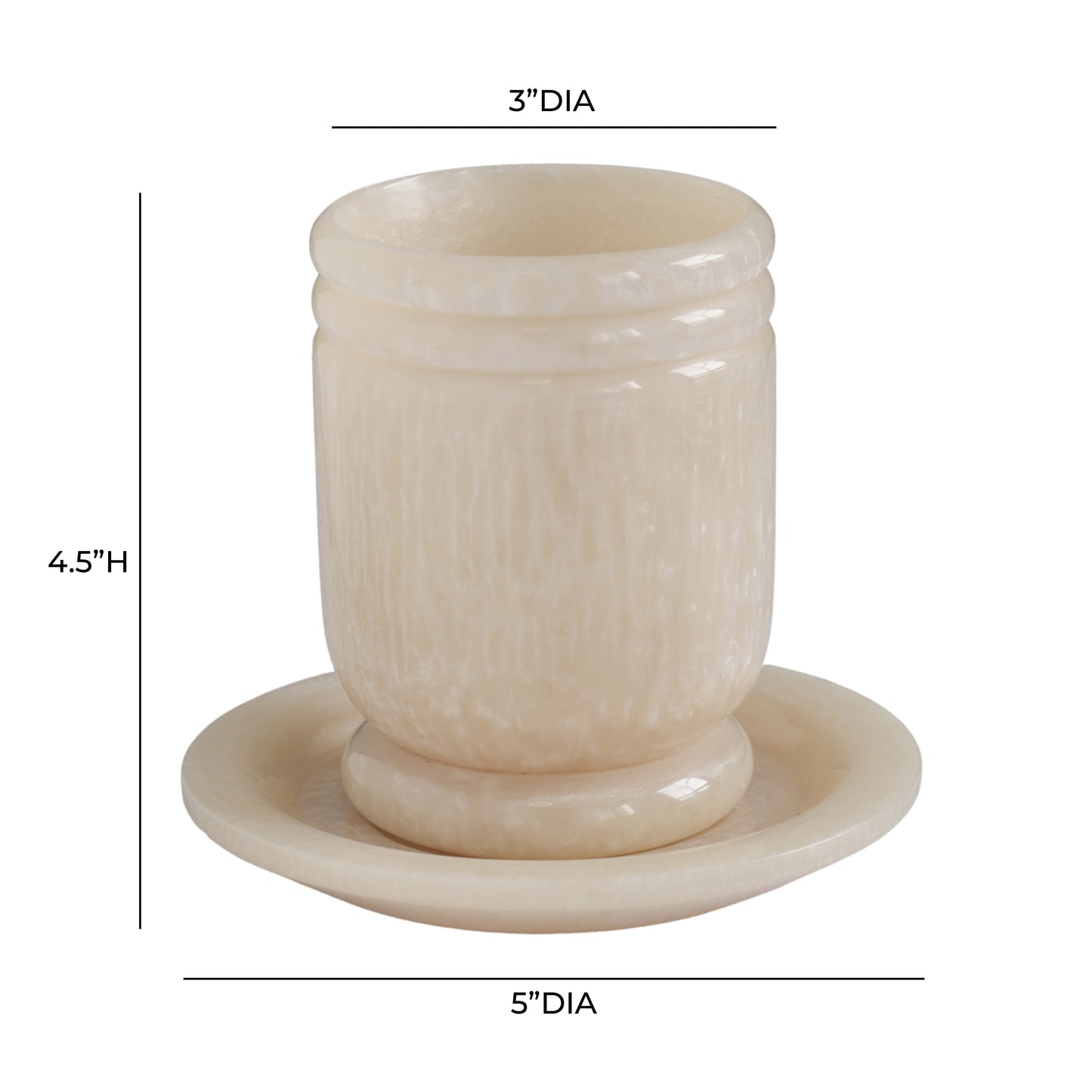 Channeled Swirl Resin Kiddush Cup