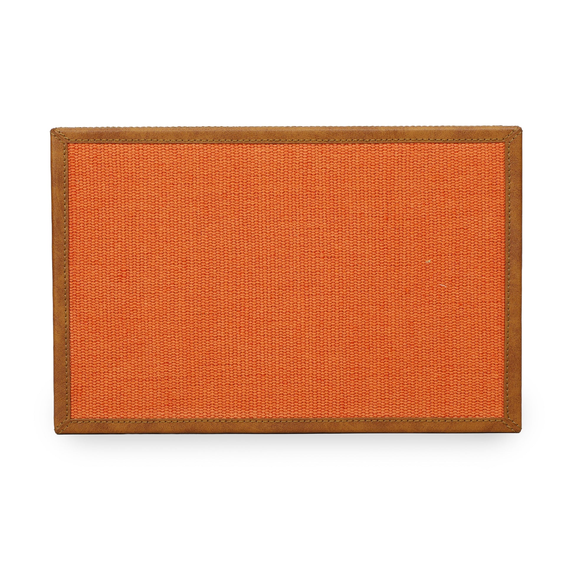 Acre Orange Cotton Jute Contract-Grade Jewelry Box